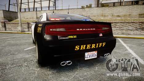 GTA V Bravado Buffalo LS Sheriff Black [ELS] Sli for GTA 4