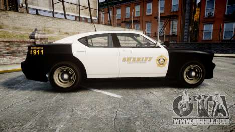 GTA V Bravado Buffalo LS Sheriff Black [ELS] Sli for GTA 4
