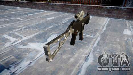 Gun UMP45 Carbon Fiber for GTA 4