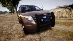 Ford Explorer 2013 Sheriff [ELS] Virginia for GTA 4