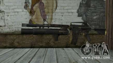 CAR-15 with XM-148 from Battlefield: Vietnam for GTA San Andreas