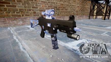 Gun UMP45 Blue Tiger for GTA 4