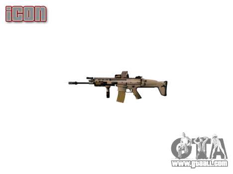 Machine FN SCAR-L Mk 16 target icon2 for GTA 4