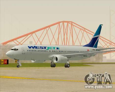 Boeing 737-800 WestJet Airlines for GTA San Andreas