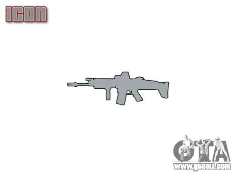 Machine FN SCAR-L Mk 16 target icon1 for GTA 4