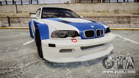 BMW M3 E46 GTR Most Wanted plate NFS MW for GTA 4