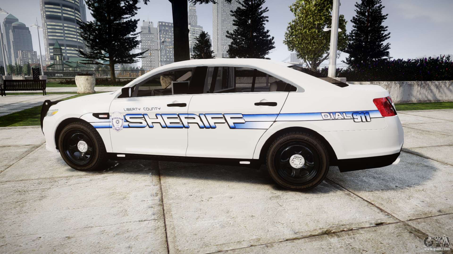 Ford Taurus 2014 [ELS] Liberty County Sheriff for GTA 4