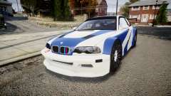 BMW M3 E46 GTR Most Wanted plate NFS ND 4 SPD for GTA 4