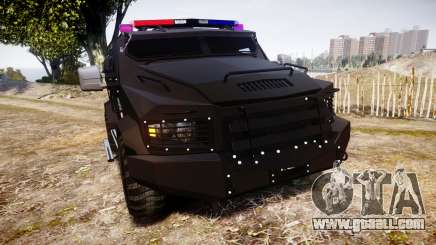 SWAT Van Metro Police for GTA 4