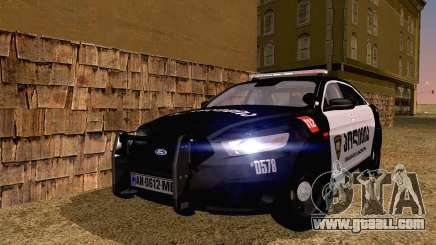 Ford Taurus 2013 Georgia Police Car for GTA San Andreas