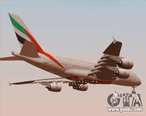 Airbus A380-800 Emirates 40 Anniversary Sticker for GTA San Andreas