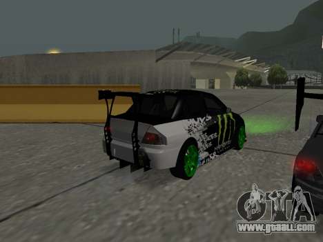 Mitsubishi Lancer Evo 9 Monster Energy for GTA San Andreas