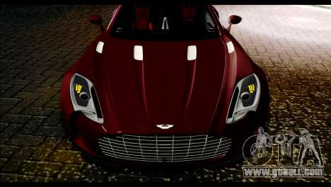 Aston Martin One-77 Black and Red for GTA San Andreas