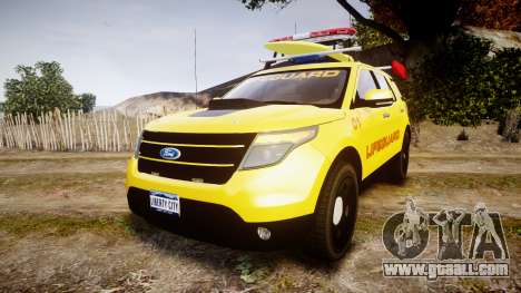 Ford Explorer 2013 Lifeguard Beach [ELS] for GTA 4