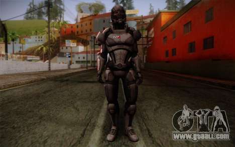 Shepard Default N7 from Mass Effect 3 for GTA San Andreas