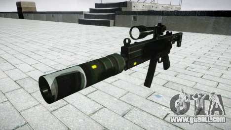 Tactical submachine gun MP5 target for GTA 4