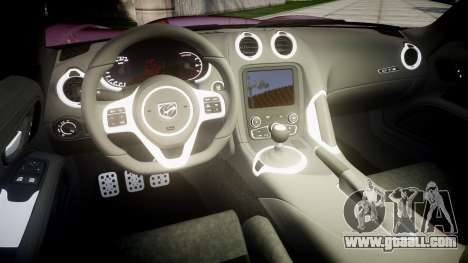 Dodge Viper SRT GTS 2013 Sharpie for GTA 4