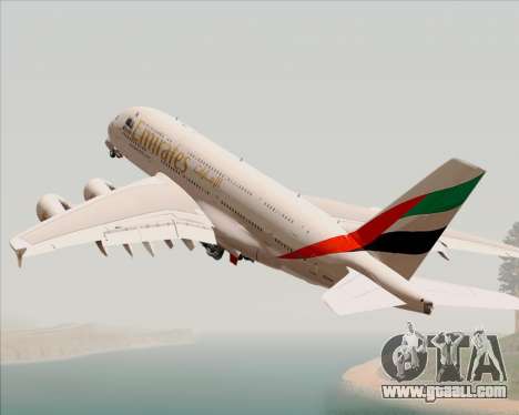 Airbus A380-800 Emirates 40 Anniversary Sticker for GTA San Andreas