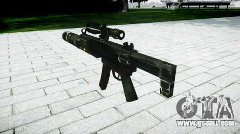 Tactical submachine gun MP5 target for GTA 4