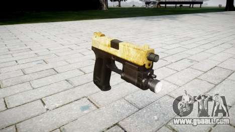 Gun HK USP 45 gold for GTA 4