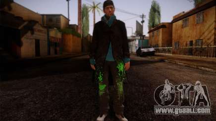 Aiden Pearce from Watch Dogs v9 for GTA San Andreas