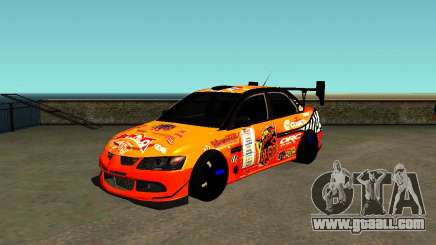Mitsubishi Lancer Evo 9 Kumakubo Team Orange for GTA San Andreas