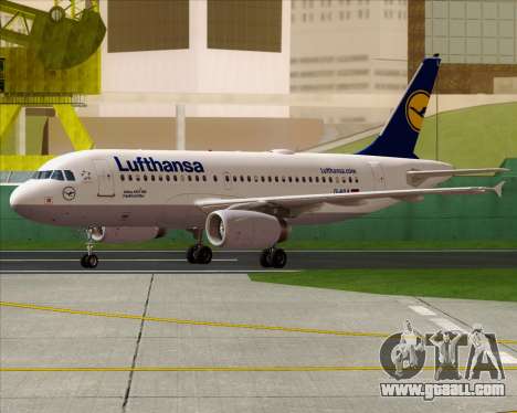 Airbus A319-100 Lufthansa for GTA San Andreas