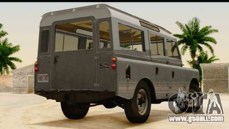 Land Rover Series IIa LWB Wagon 1962-1971 [IVF] for GTA San Andreas