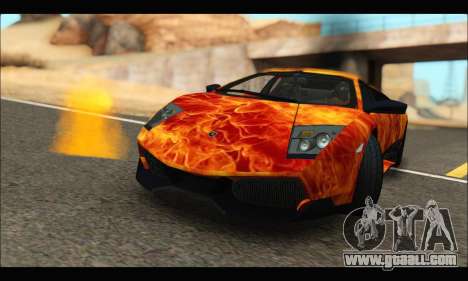 Lamborghini Murcielago In Flames for GTA San Andreas