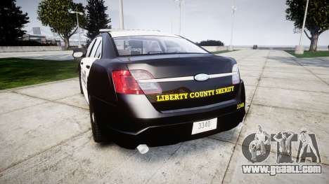 Ford Taurus 2014 County Sheriff [ELS] for GTA 4