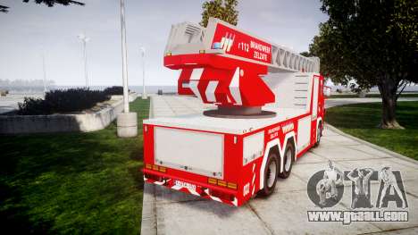 Scania R580 Belgian Fireladder [ELS] for GTA 4