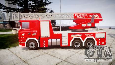Scania R580 Belgian Fireladder [ELS] for GTA 4