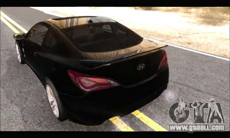 Hyundai Genesis Coupe 3.8 2013 for GTA San Andreas
