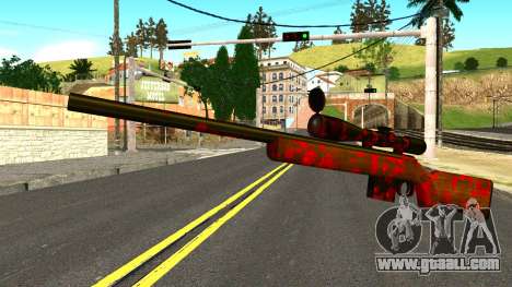 Rifle with Blood for GTA San Andreas