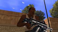 Blue Chrome Weapon Pack for GTA San Andreas