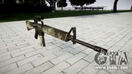 The M16A2 rifle [optical] woodland for GTA 4
