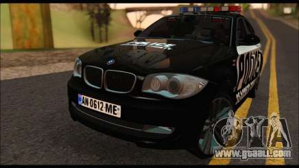 BMW 120i USA Police for GTA San Andreas