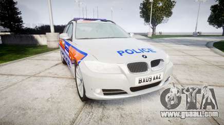 BMW 325d E91 2009 Metropolitan Police [ELS] for GTA 4
