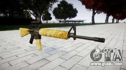 The M16A2 rifle [optical] gold for GTA 4