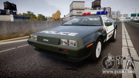 DeLorean DMC-12 [Final] Police for GTA 4