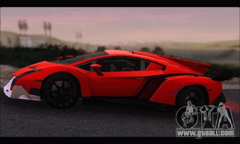 Lamborghini Veneno White-Black 2015 (HQLM) for GTA San Andreas