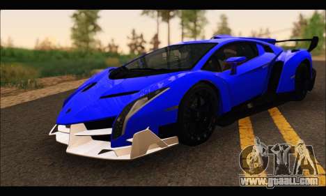 Lamborghini Veneno White-Black 2015 (ADD IVF) for GTA San Andreas