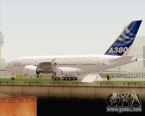 Airbus A380-800 F-WWDD Etihad Titles for GTA San Andreas