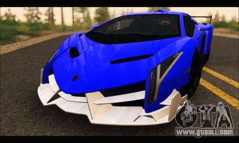 Lamborghini Veneno White-Black 2015 (ADD IVF) for GTA San Andreas