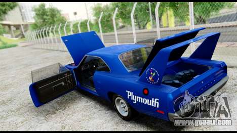 Plymouth Roadrunner Superbird RM23 1970 IVF for GTA San Andreas