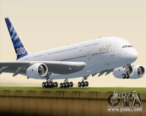 Airbus A380-800 F-WWDD Etihad Titles for GTA San Andreas