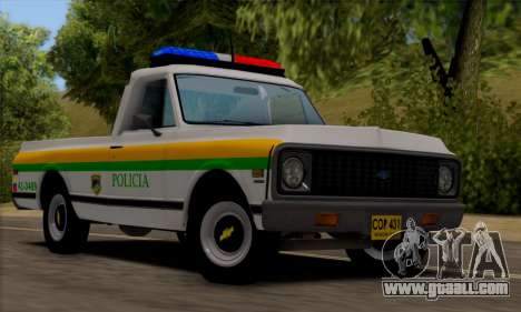 Chevrolet C10 1972 Policia for GTA San Andreas