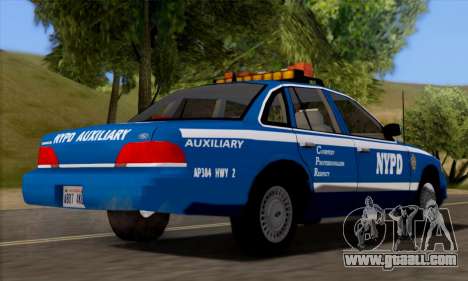 Ford Crown Victoria NYPD  Mazarine for GTA San Andreas