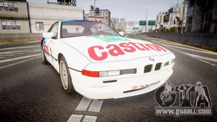 BMW E31 850CSi 1995 [EPM] Castrol White for GTA 4
