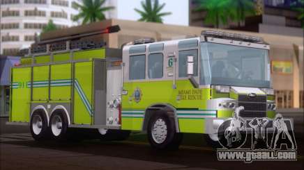 Pierce Quantum Miami Dade FD Tanker 6 for GTA San Andreas